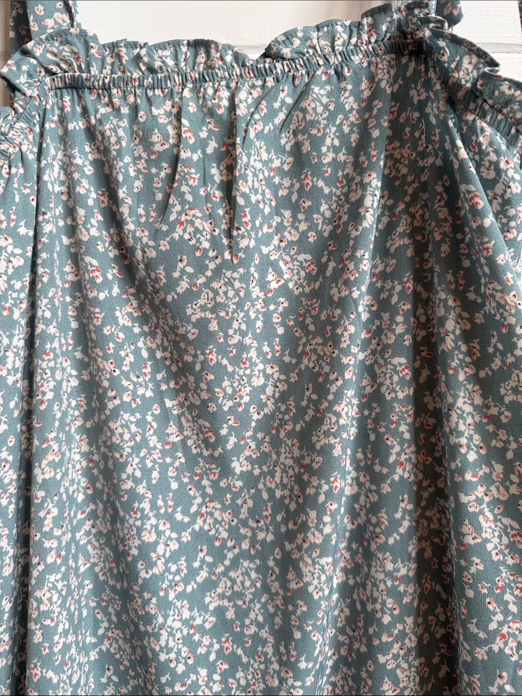 Sleeveless Tie-Shoulder Floral Maxi Dress In Sage Green Shop Stevie — image 2 of 8